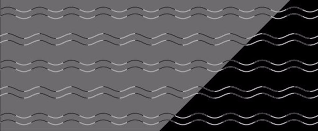 Curvature Blindness Optical Illusion