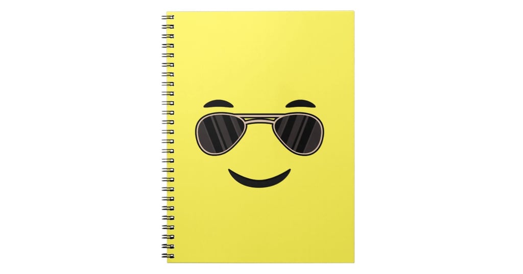 Sunglasses Emoji Spiral Notebook