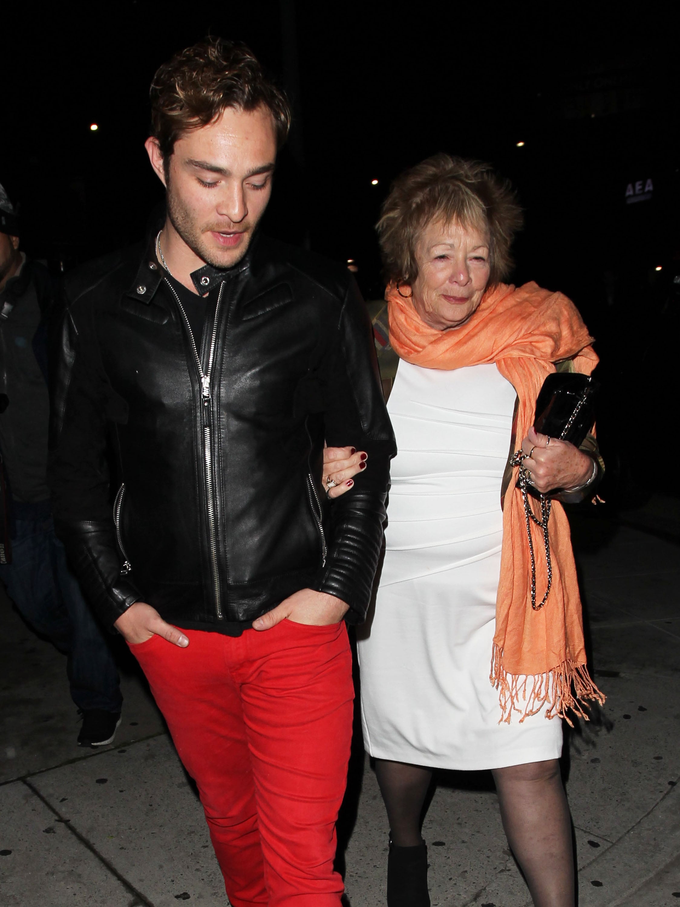 Ed Westwick and His Mom Out in LA March 2016 | PS Celebrity