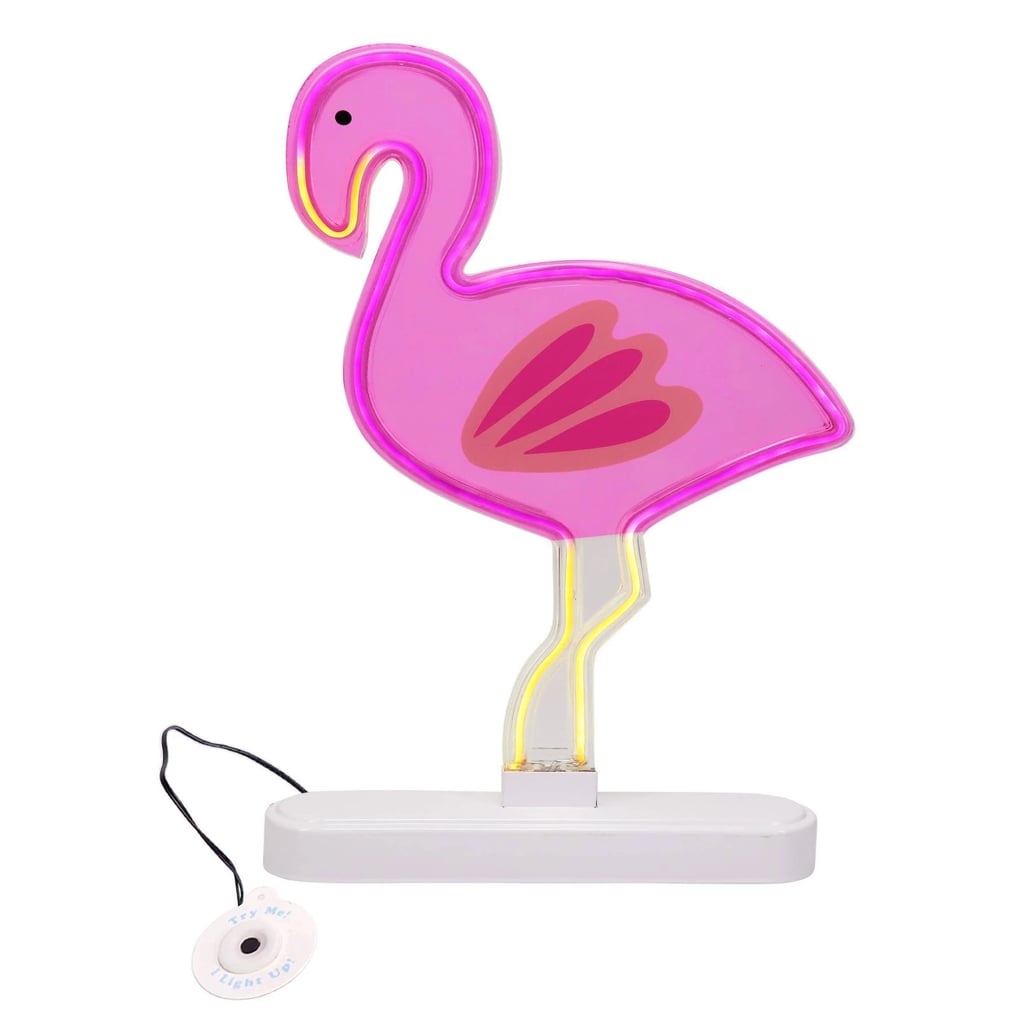 Faux Neon Sign Flamingo Pink