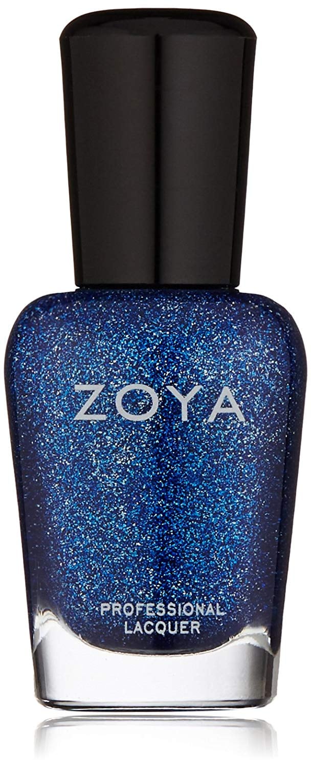 blue nail polish