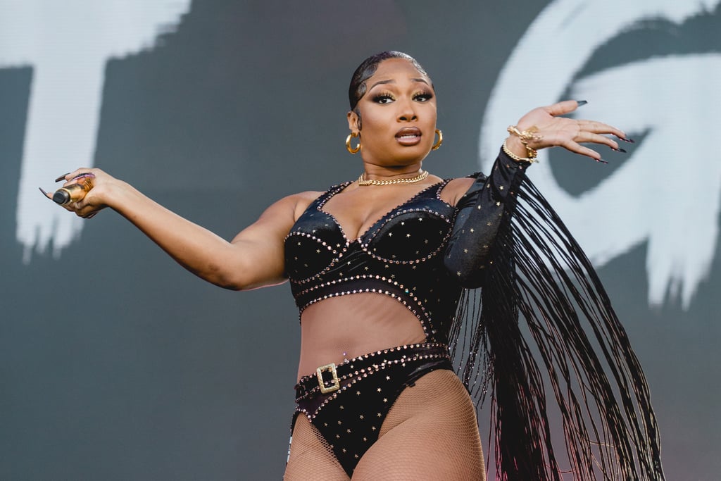 Megan Thee Stallion's Cowgirl Chic Rhinestone Bodysuit