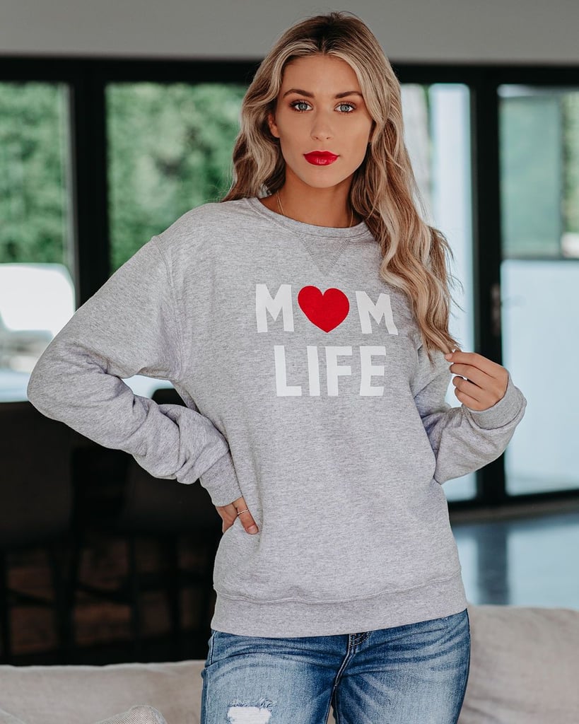 Vici Collection Mom Life Crewneck Sweatshirt