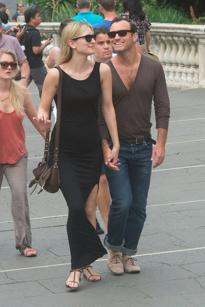 Jude Law Girlfriend PDA in Rome Pictures