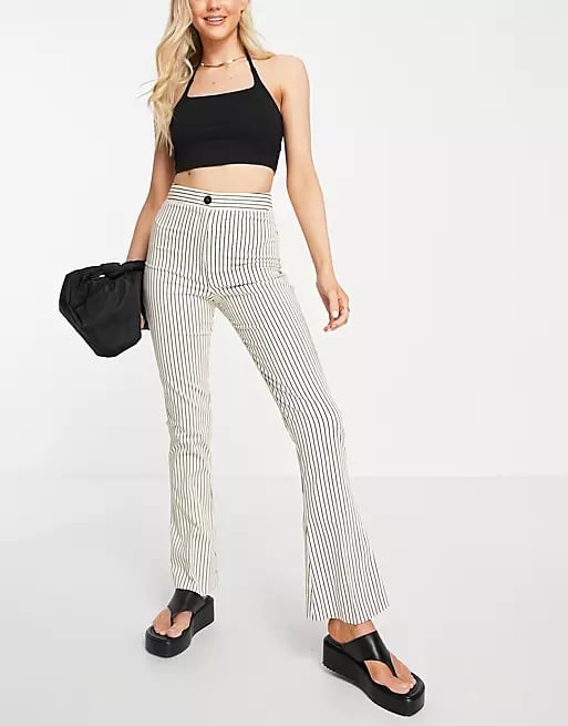 Forever 21 Women's Corduroy Flare Pants in Black Large