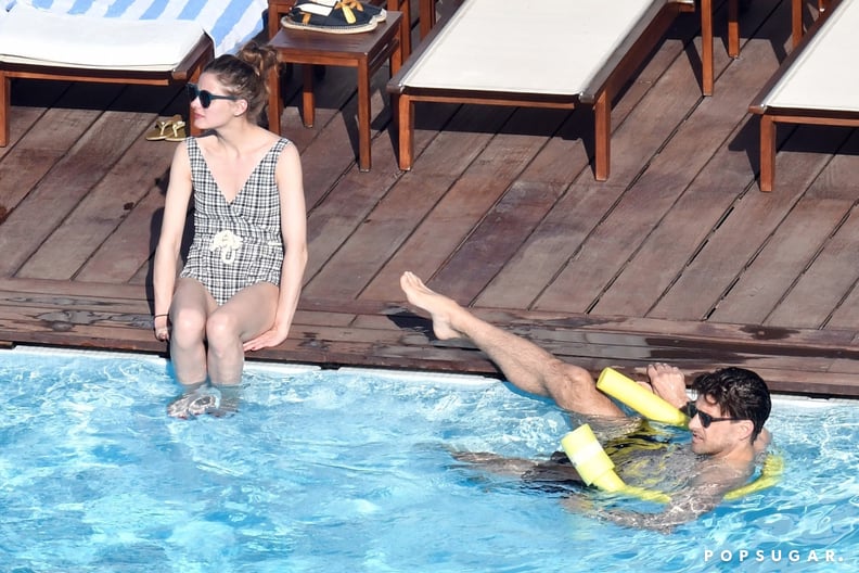 Olivia Palermo and Husband Johannes Huebl Relaxed Poolside in Capri, Italy