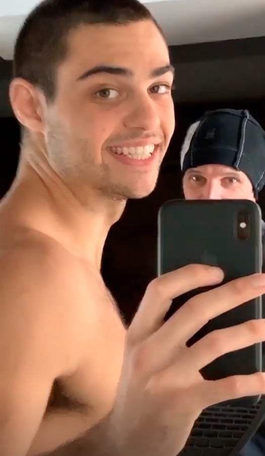 Noah Centineo Showering in Funny Instagram Stories