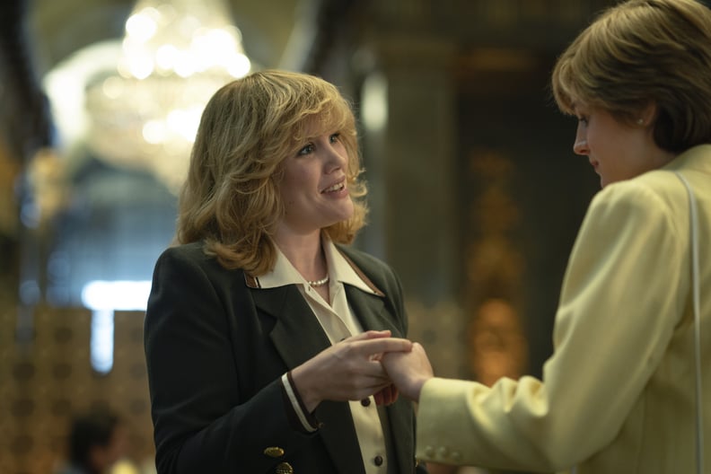 Emerald Fennell as Camilla Parker Bowles and Emma Corrin as Princess Diana