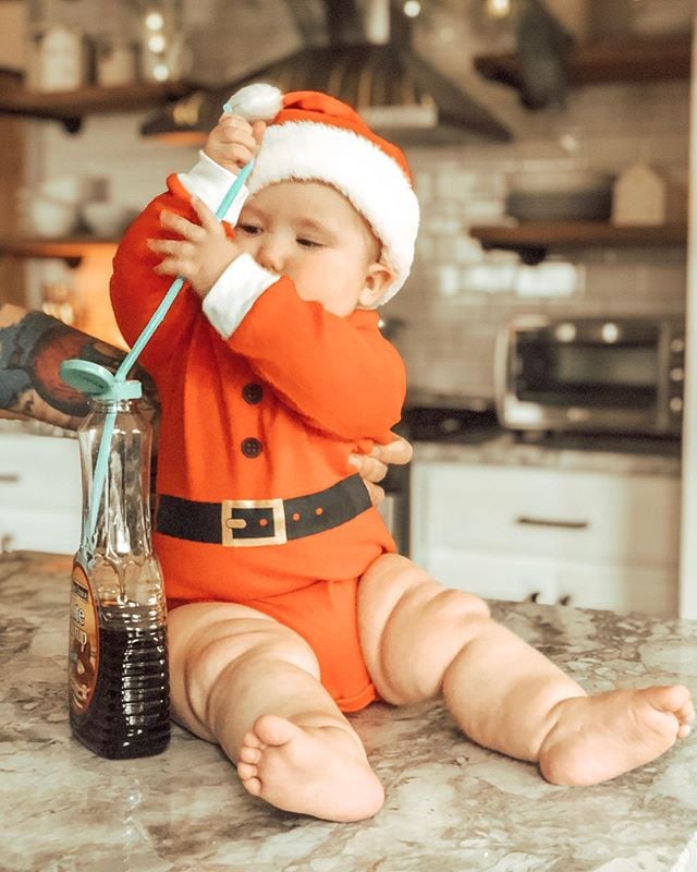 Baby Dressed as Elf on the Shelf 2018