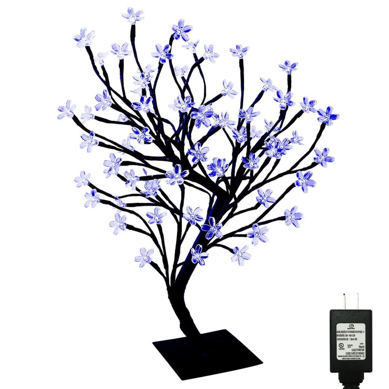 PMS 17 Inch 72 LEDs Cherry Blossom Desk Top Bonsai Tree Light