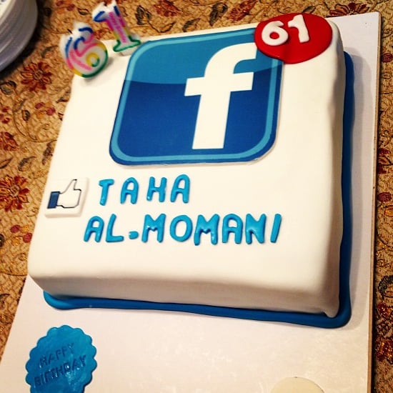 Facebook Birthday Cake