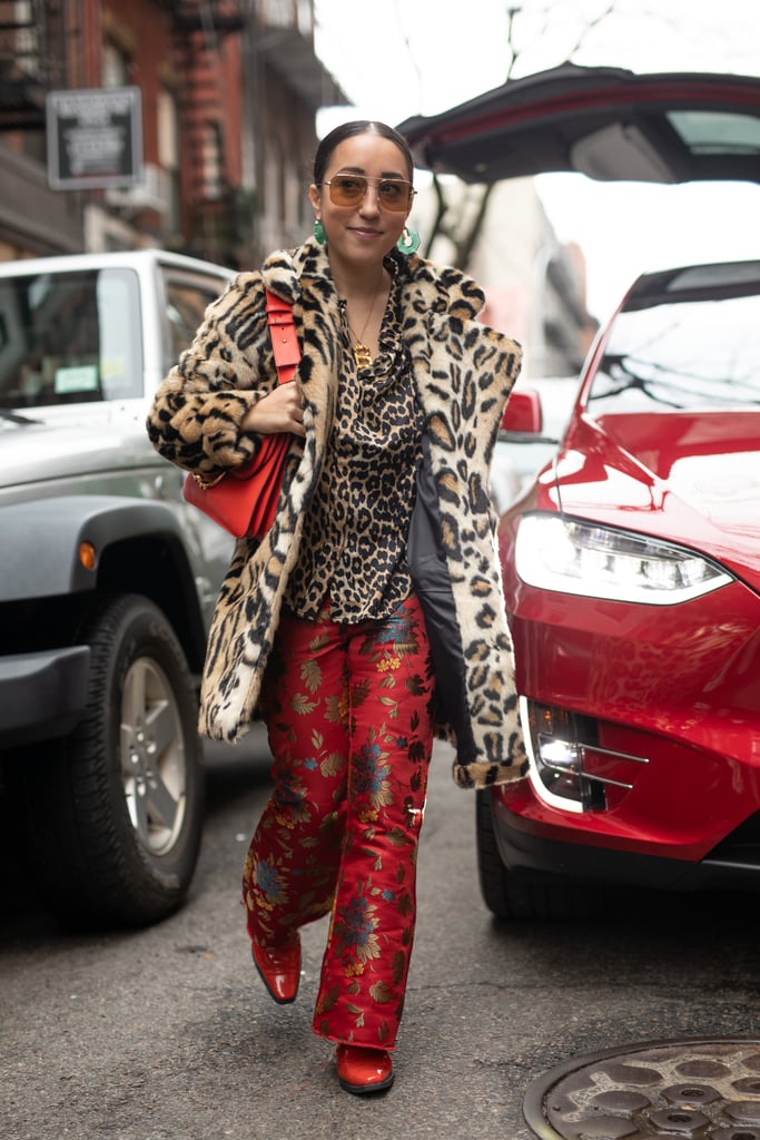 Style Your Leopard-Print Coat With: A Leopard Top and Printed Pants
