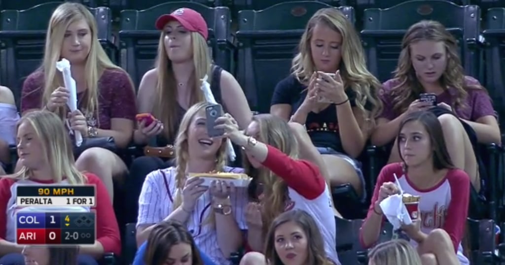 Sports announcers made fun of these sorority girls for snapping selfies, but the Internet showed their support for them.