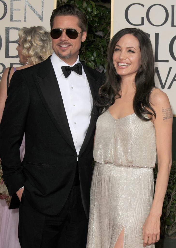 Brad Pitt wore aviator sunglasses on the red carpet during the January 2009 Golden Globes.
Brad Pitt wore aviator sunglasses on the red carpet during the January 2009 Golden Globes.