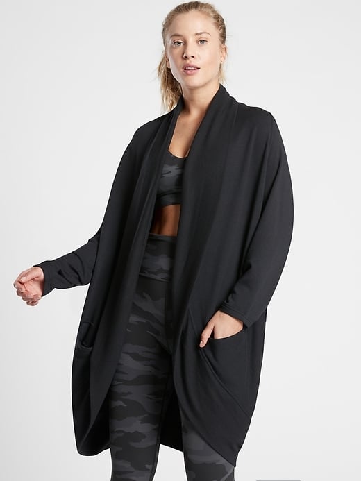 Athleta Ethereal Cocoon Wrap | Best Sweatshirts and Sweaters From