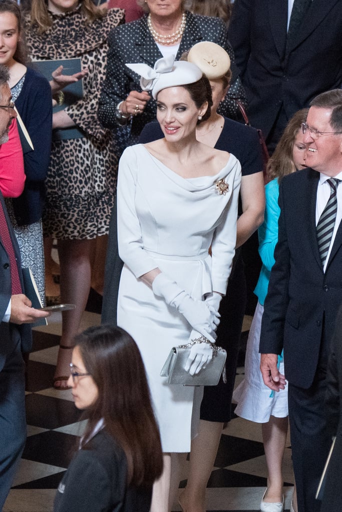 Angelina Jolie's Ralph & Russo Gray Dress