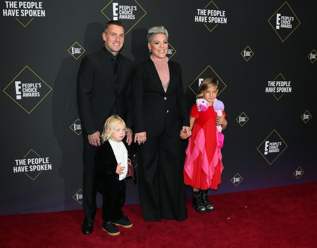 Pink and Her Kids at the 2019 People's Choice Awards Photos