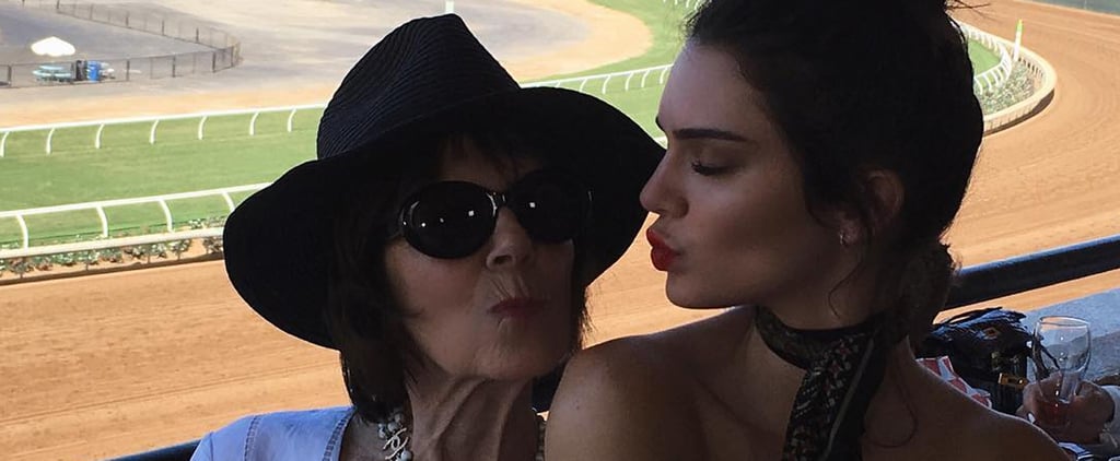 Kendall Jenner Wearing a Neck Scarf July 2016