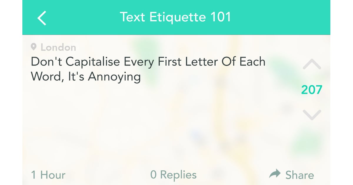 Thou shalt not use caps lock. Texting Etiquette For Millennials