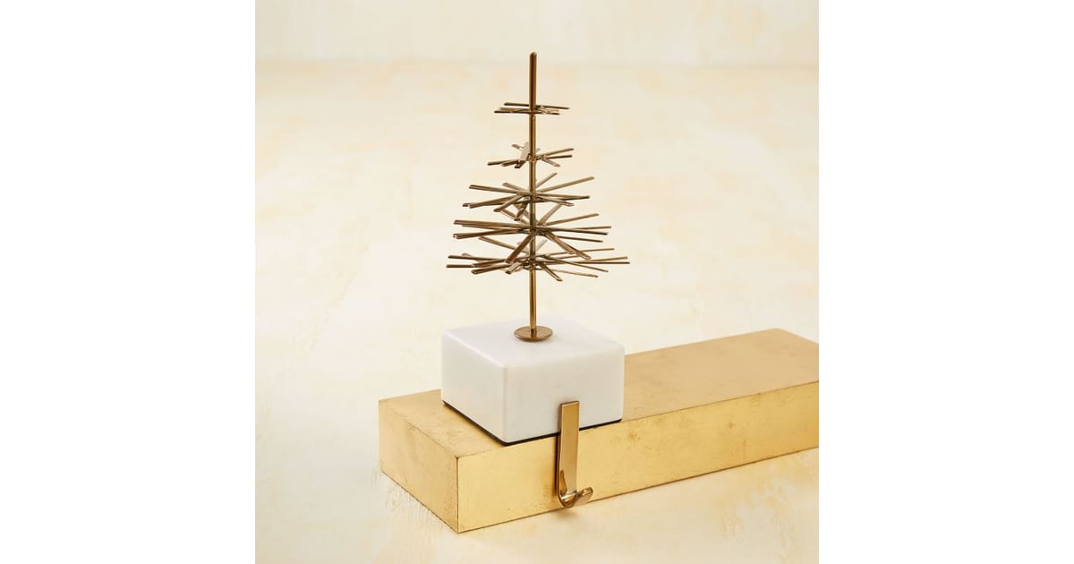 Modern Marble and Brass Stocking Holder (21, originally 29) West