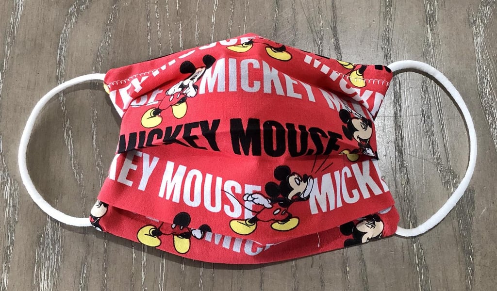 Mickey or Minnie Mouse Face Mask