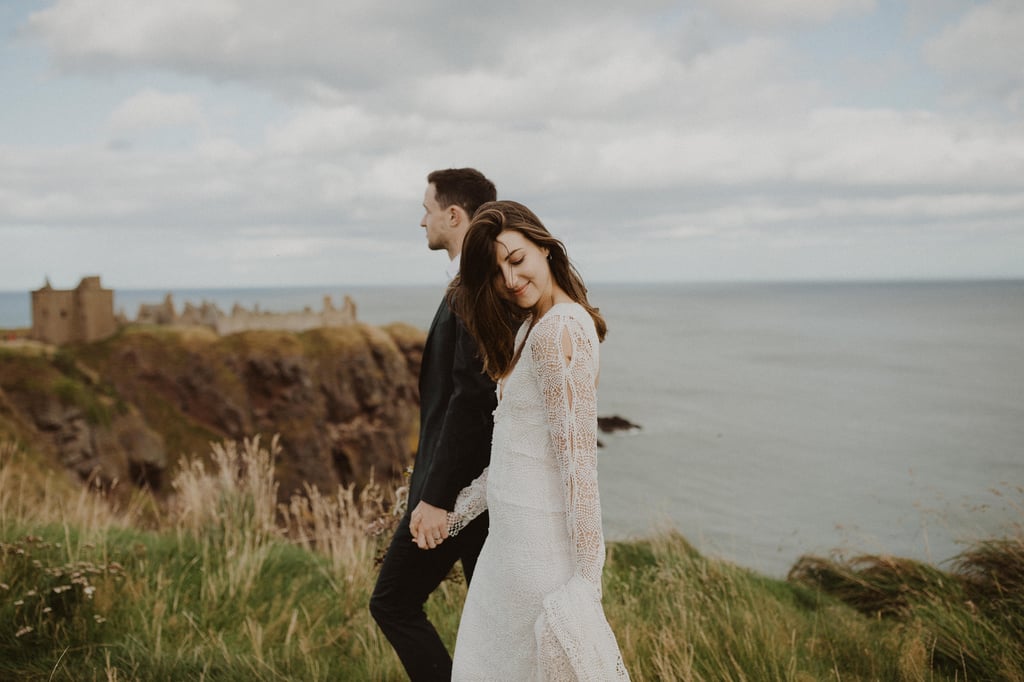 Elopement Shoot at Dunnottar Castle in Scotland