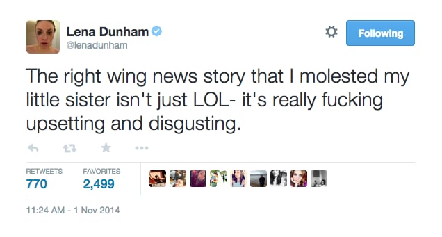 Lena Dunham Slammed Nasty Rumors About Her Book