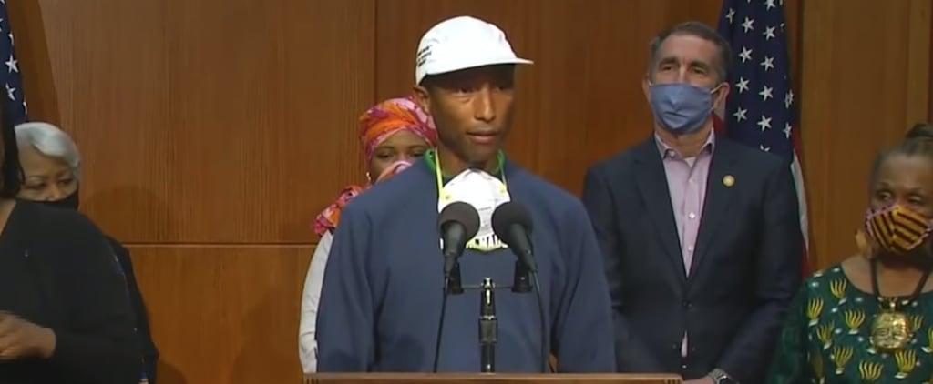 Pharrell Williams Helps Make Juneteenth a State Holiday in Virginia: "Black Lives Absolutely Matter"
