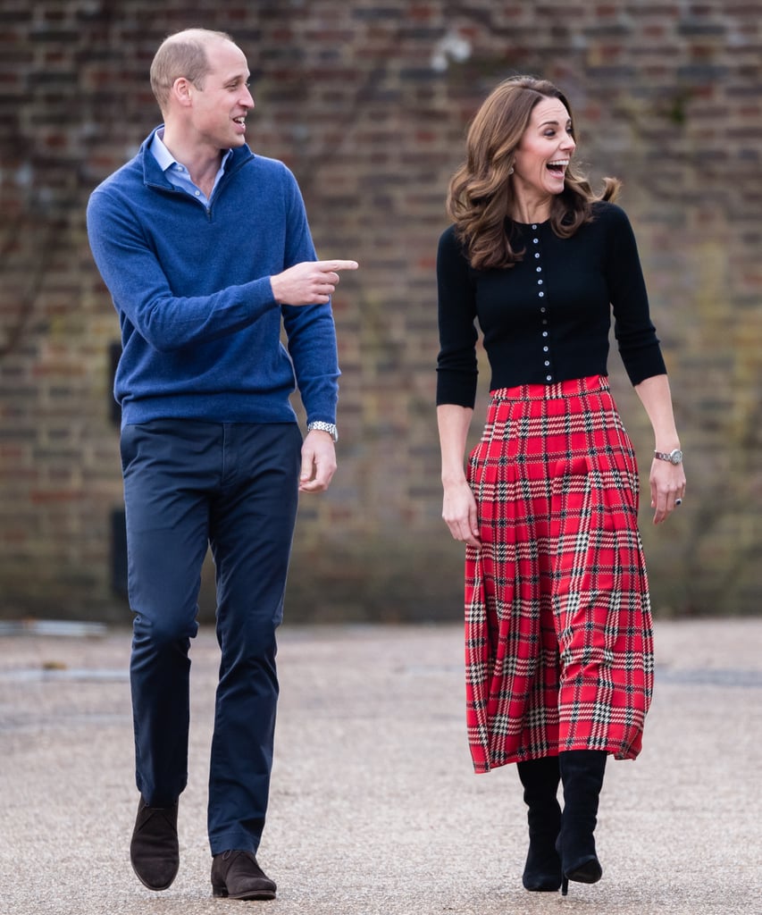 Kate Middleton's Plaid Midi Skirt December 2018