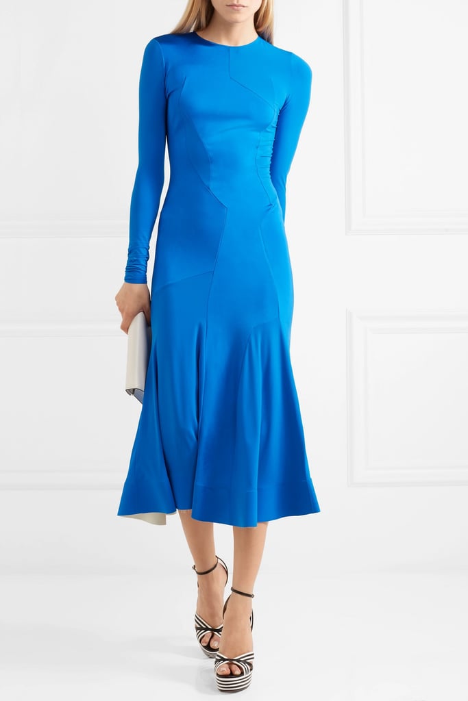 Esteban Cortazar Paneled Stretch-Jersey Midi Dress