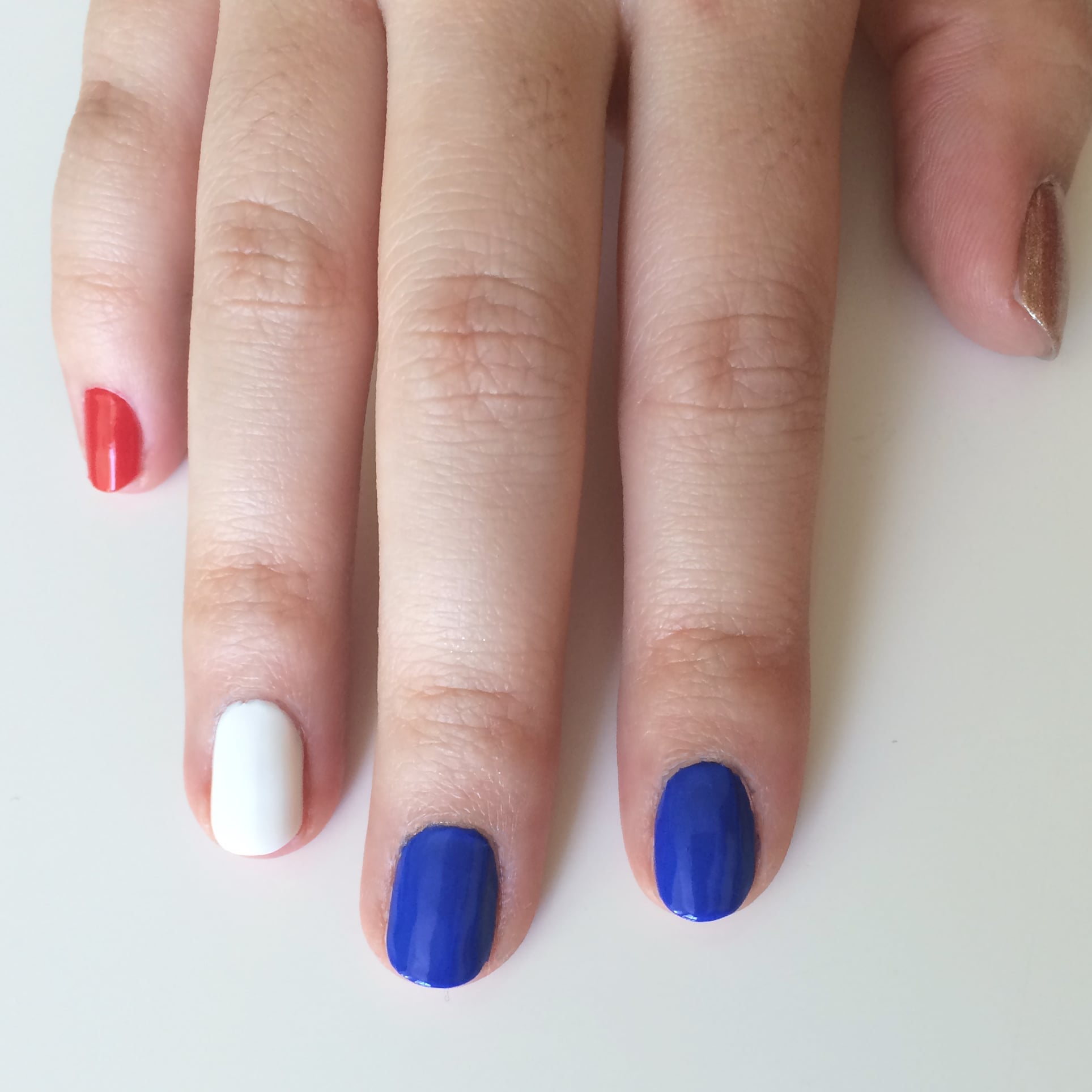 Red, White, and Boldly Blue | This Is the Chicest, Easiest Nautical Nail Art  You'll Find | POPSUGAR Beauty Photo 3