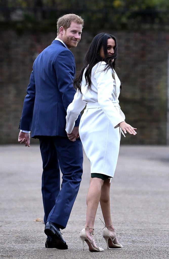 Meghan Markle Engagement Photo Heels From Aquazzura