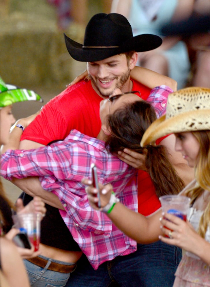 Mila Kunis and Ashton Kutcher at Stagecoach 2014 | POPSUGAR Celebrity