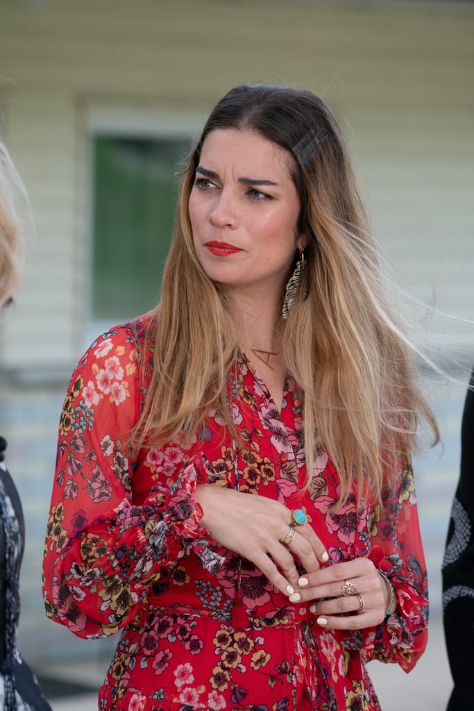 Annie Murphy Wearing an A Necklace as Alexis Rose on Schitt's Creek