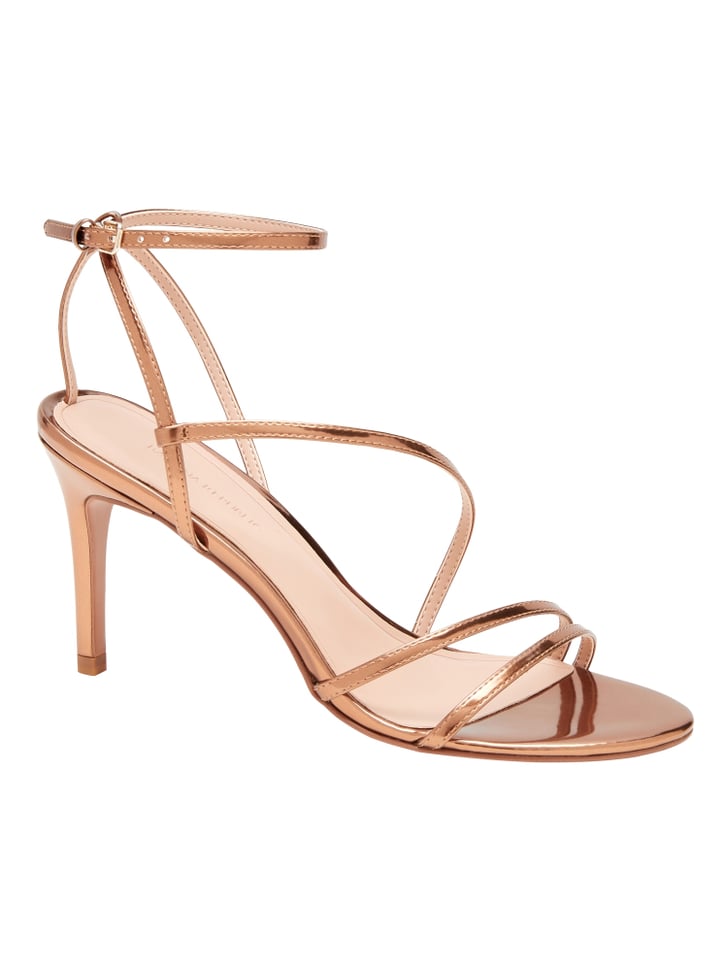 Banana Republic Metallic Strappy High Heel Sandal 7 Ways to Get