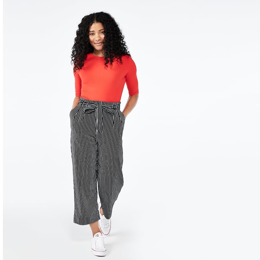 orange paperbag pants