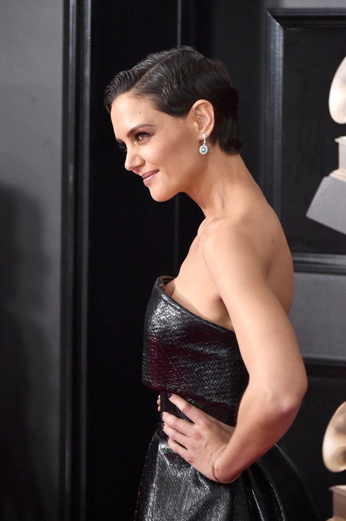 Katie Holmes Gray Hair at the 2018 Grammys Katie Holmes Gray Hair at the 2018 Grammys