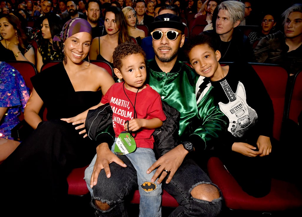 Alicia Keys With Her Sons at 2019 iHeartRadio Music Awards