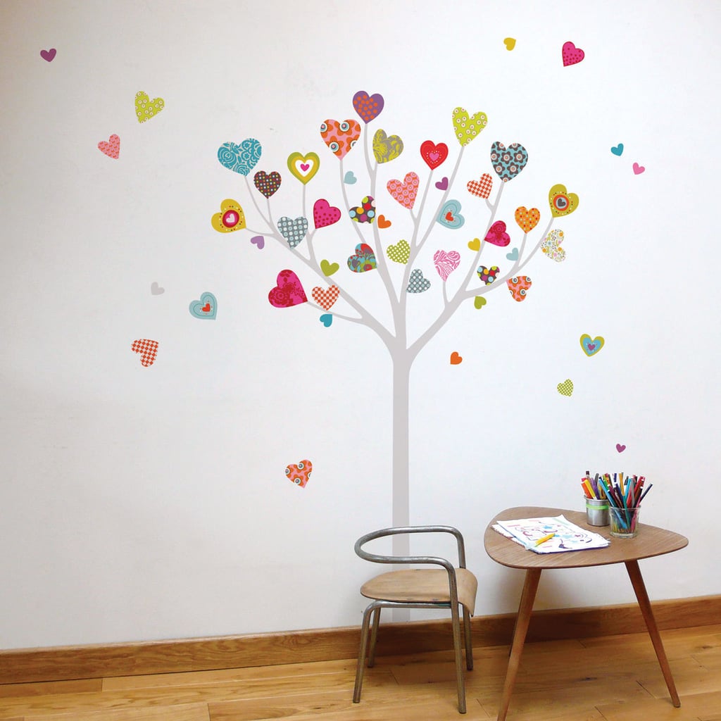 Deck out your child's wall with this whimsical heart tree decal ($33).