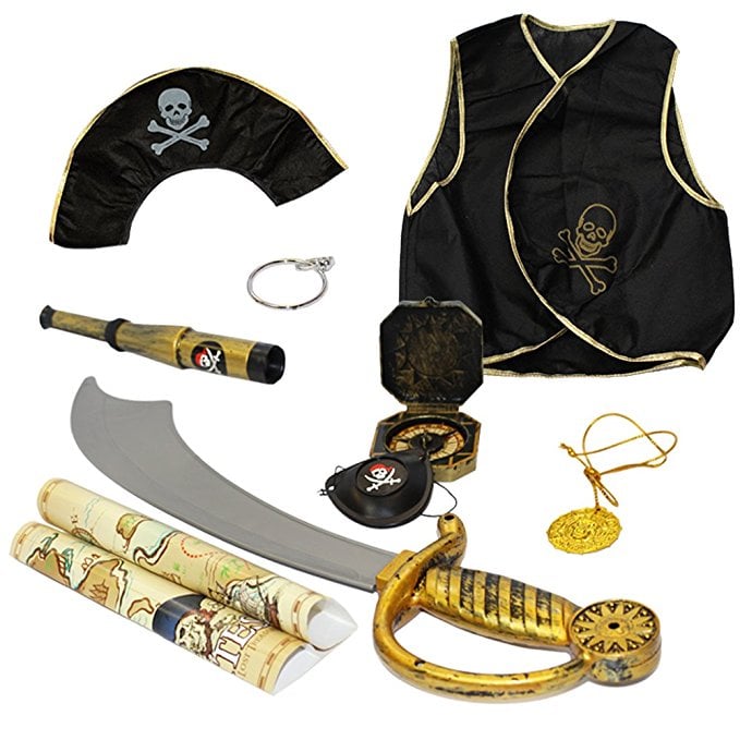 Pirate Accessories — Costume Accessory Set by Funny Party Hats The