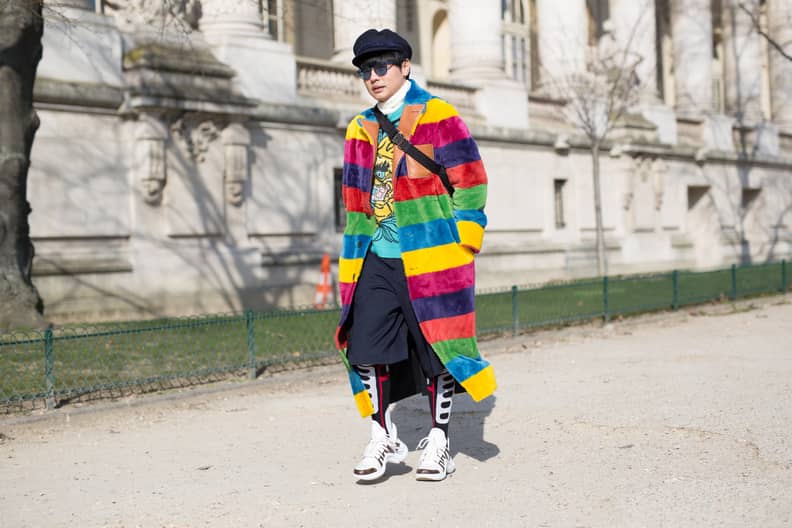 Rainbow Coats Trend 2018 POPSUGAR Fashion