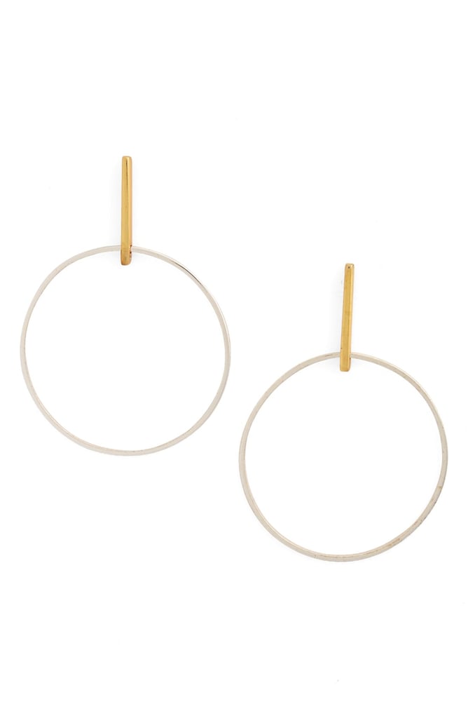 Argento Vivo Front Hoop Earrings