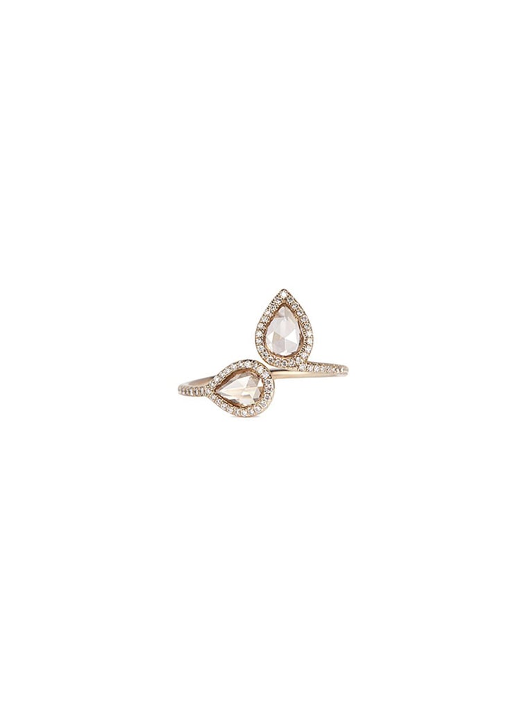 MONIQUE PÉAN Atelier North-South diamond 18k white gold open ring