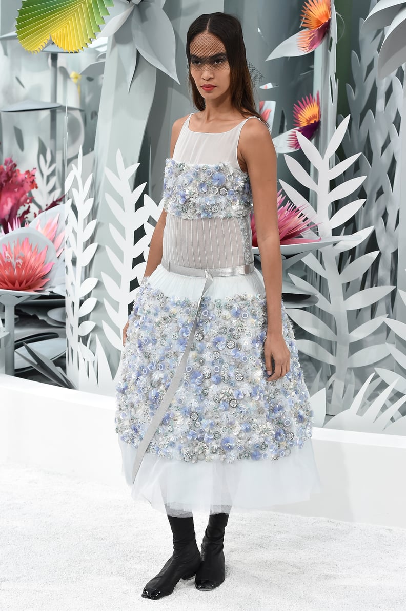 Joan Smalls showed off Chanel's next-level florals.
