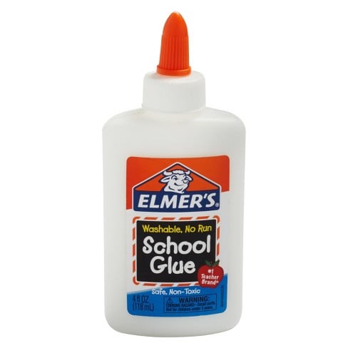 For Art Projects: Elmer's 4oz Washable School Glue - White