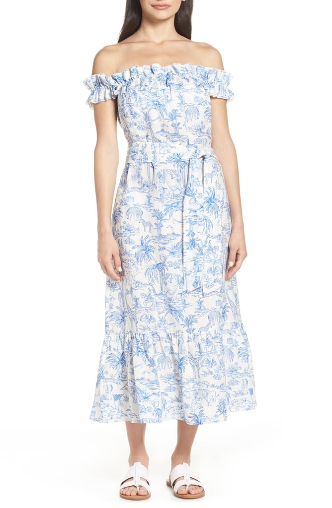 Tory Burch Off the Shoulder Cover-Up Dress