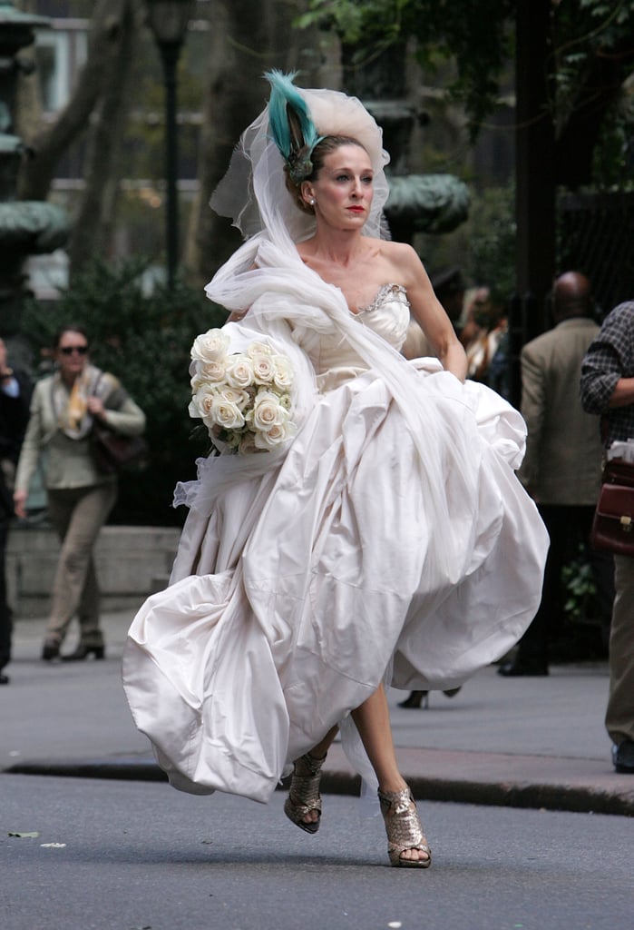 carrie bradshaw wedding shoes knock off