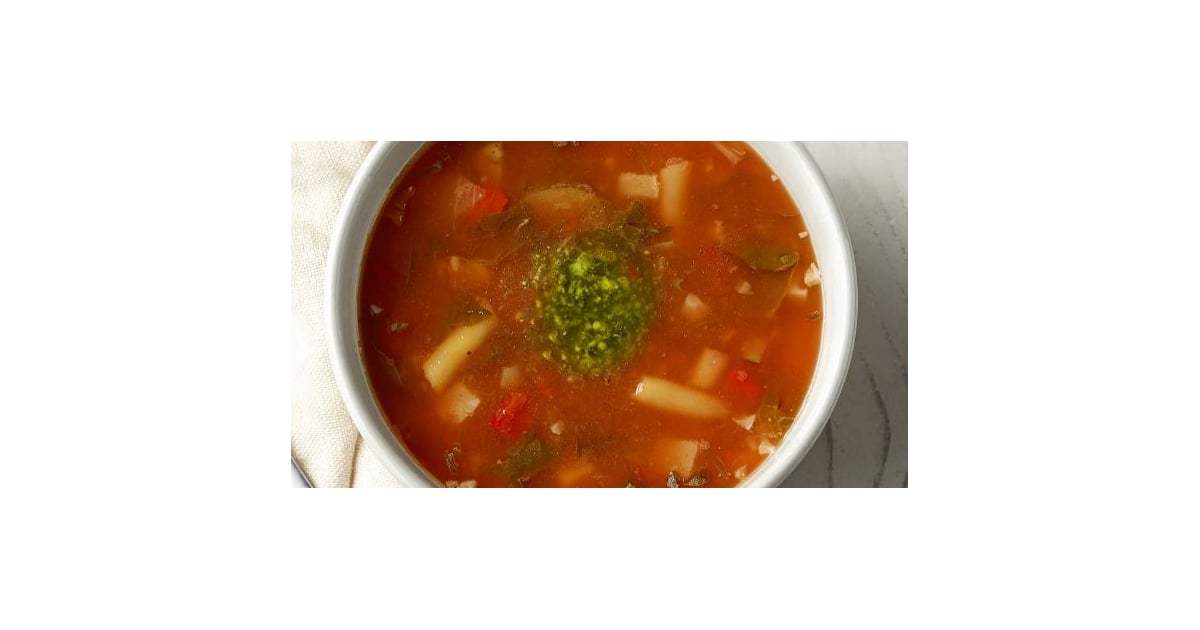 Panera Low Fat Vegetarian Garden Vegetable Soup With Pesto Road