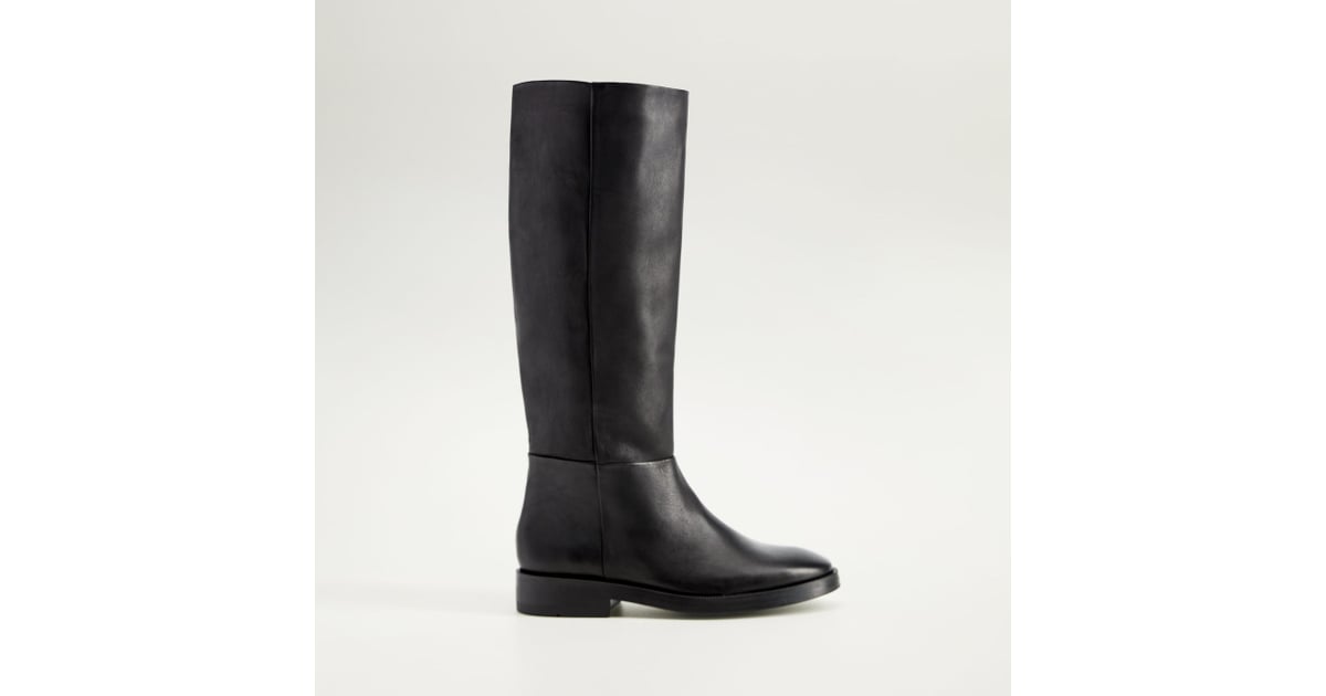 platform boots with tall leg mango