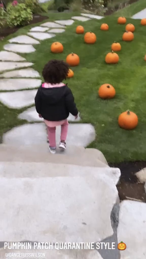 See Ciara and Russell Wilson's Family Backyard Pumpkin Patch